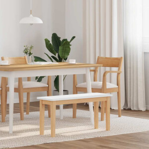 vidaXL Bank 90 cm massief hout rubber