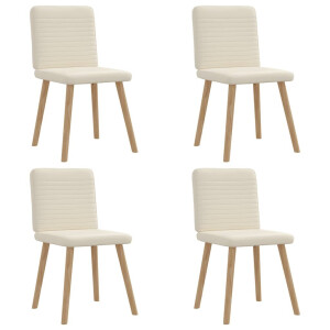 vidaXL Eetkamerstoelen 4 st linnen