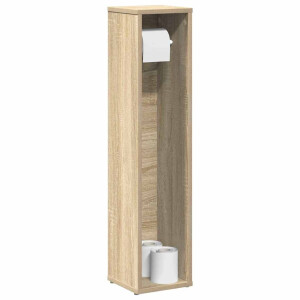 vidaXL Badkamerkast met rolhouder 20,5x20x90 cm sonoma eikenkleurig