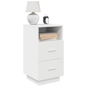 vidaXL Nachtkastjes 2 st met 2 lades 36x36x68 cm wit