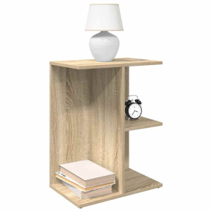 vidaXL Nachtkastje 46,5x29x61 cm bewerkt hout sonoma eikenkleurig