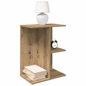 vidaXL Nachtkastjes 2 st 46,5x29x61 cm bewerkt hout artisanaal eiken