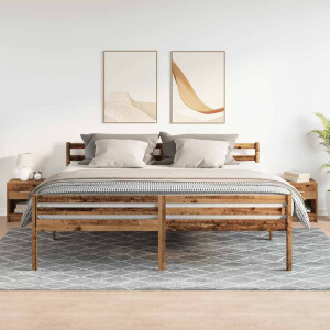 vidaXL Nachtkastjes 2 st met lade 39x28x41 cm oud houtkleurig