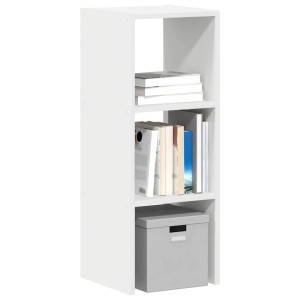 vidaXL Boekenkast stapelbaar 30x30x80 cm bewerkt hout wit