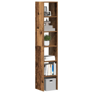 vidaXL Boekenkasten 2 st stapelbaar 30x30x80 cm bewerkt hout oud hout