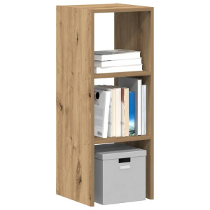 vidaXL Boekenkast stapelbaar 30x30x80 cm bewerkt hout artisanaal eiken