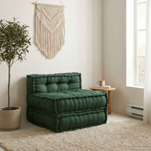 vidaXL Modulaire bankstel 70x70x54 stof groen