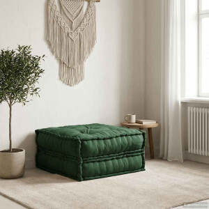 vidaXL Modulaire bankstel 70x70x36 stof groen