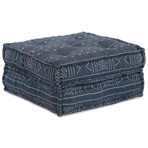vidaXL Modulair bank Indigo Print 70 x 70 x 36 cm Stof