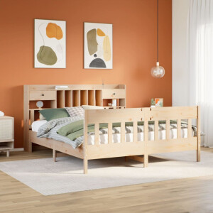 vidaXL Bedframe zonder matras massief grenenhout 180x200 cm