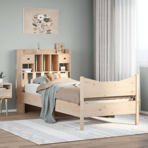 vidaXL Bedframe zonder matras massief grenenhout 90x200 cm