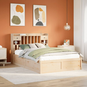vidaXL Bedframe zonder matras massief grenenhout 140x200 cm