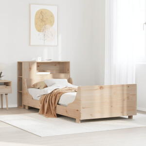 vidaXL Bedframe zonder matras massief grenenhout 75x190 cm