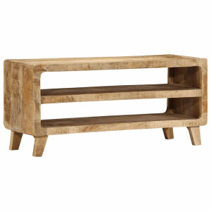 vidaXL Tv-meubel 105x46x32 cm massief ruw mangohout