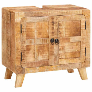 vidaXL Badkamerkast Bruin Massief mango-hout en samengesteld hout