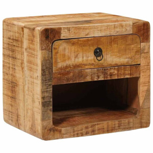 vidaXL Wandkastje met lade Bruin 40 x 30 x 36 cm massief mangohout