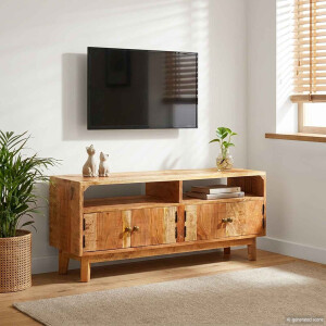 vidaXL Opslagkasten Bruin 110 x 30 x 45 cm Massief Mango Hout