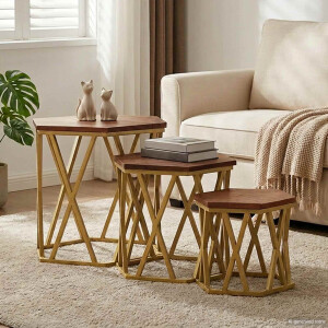 vidaXL Salontafels Bruin 55 x 55 x 50 cm Massief Mango Hout