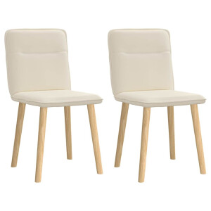 vidaXL Eetkamerstoelen 2 st linnen
