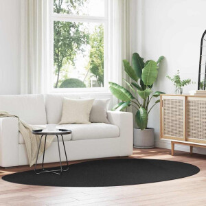 vidaXL Tapijt HUARTE Zwart 160 x 230 cm Polyester