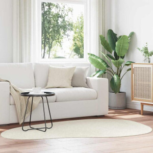 vidaXL Vloerkleden HUARTE Crème 140 x 200 cm Polyester
