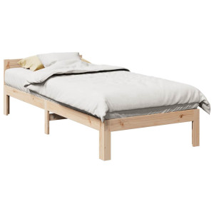 vidaXL Bedframe zonder matras massief grenenhout 90x200 cm