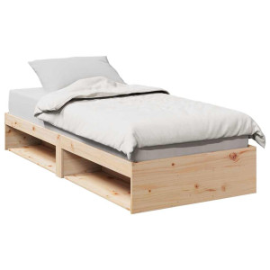 vidaXL Slaapbank zonder matras 80x200 cm massief grenenhout