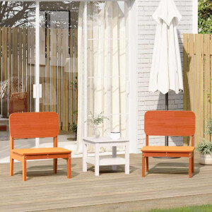 vidaXL Tuinstoelen 2 st 60x52,5x72 cm massief grenenhout wasbruin