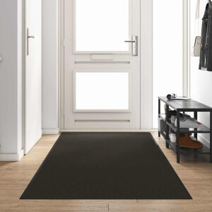 vidaXL Deurmat Anders Zwart 120 x 350 cm Polyamide en PVC