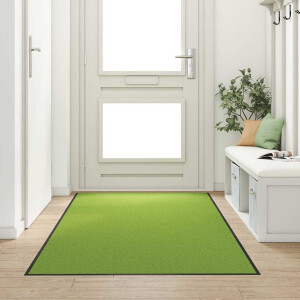 vidaXL Deurmat Anders Groen en Zwart 120 x 300 cm Polyamide en PVC