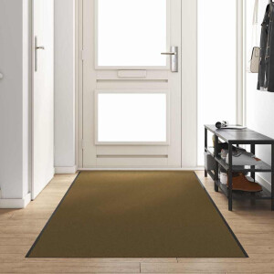 vidaXL Deurmat Anders Bruin en zwart 120 x 400 cm Polyamide en PVC