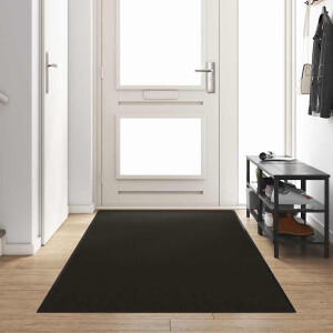 vidaXL Deurmat Anders Zwart 120 x 350 cm Polypropyleen en vinyl