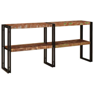 vidaXL Wandtafel Multikleur 160 x 33 x 75 cm Massief Gerecycled Hout