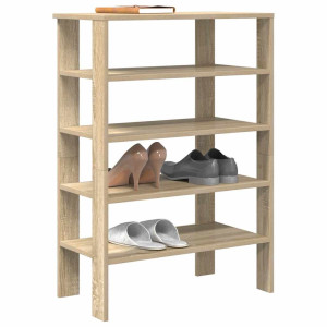 vidaXL Schoenenrek 61x32x87,5 cm bewerkt hout sonoma eikenkleurig