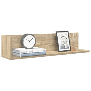 vidaXL Wandschappen 2 st 75x16,5x16,5cm bewerkt hout sonoma eikenkleur