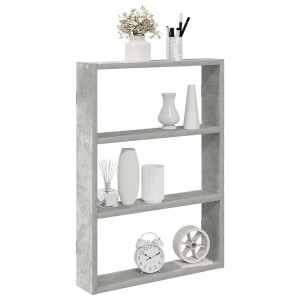 vidaXL Wandschap 43x9x60 cm bewerkt hout betongrijs