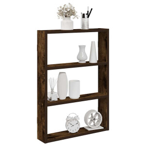 vidaXL Wandschap 43x9x60 cm bewerkt hout gerookt eikenkleurig