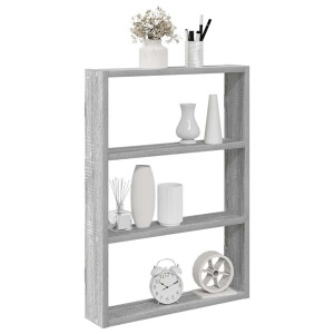 vidaXL Wandschap 43x9x60 cm bewerkt hout grijs sonoma eikenkleurig