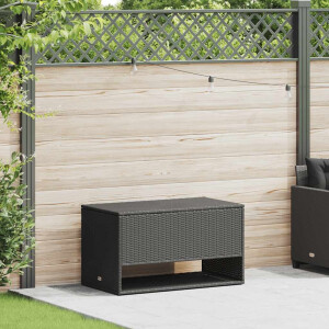 vidaXL Opbergbox voor buiten 100x55x55,5 cm poly rattan zwart