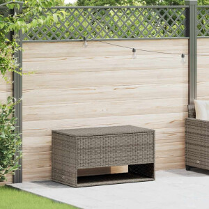 vidaXL Opbergbox voor buiten 100x55x55,5 cm poly rattan grijs