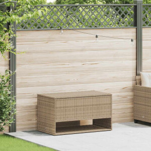 vidaXL Opbergbox voor buiten 100x55x55,5 cm poly rattan beige