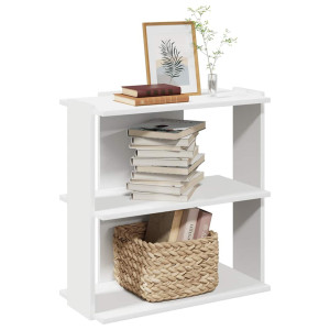 vidaXL Boekenkast 3-laags 60x30x60 cm bewerkt hout wit