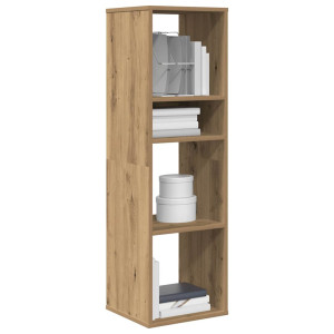 vidaXL Boekenkast 34x31x112 cm bewerkt hout artisanaal eikenkleur