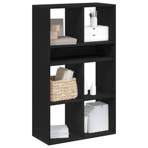 vidaXL Boekenkast 66x31x112 cm bewerkt hout zwart