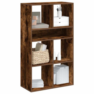 vidaXL Boekenkast 66x31x112 cm bewerkt hout gerookt eikenkleurig