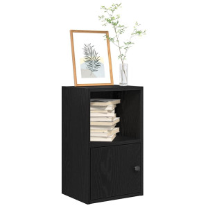 vidaXL Boekenkast 31x24x52 cm bewerkt hout zwart eikenkleurig