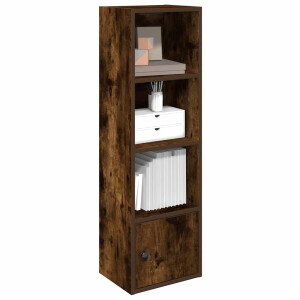 vidaXL Boekenkast 31x24x102 cm bewerkt hout gerookt eikenkleurig