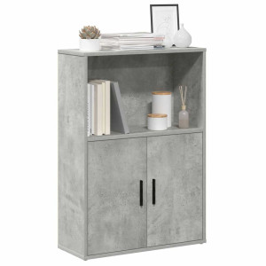 vidaXL Boekenkast 60x24x85 cm bewerkt hout betongrijs