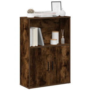 vidaXL Boekenkast 60x24x85 cm bewerkt hout gerookt eikenkleurig