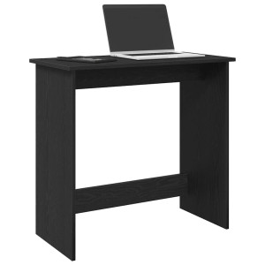 vidaXL Bureau 80x40x75 cm bewerkt hout zwart